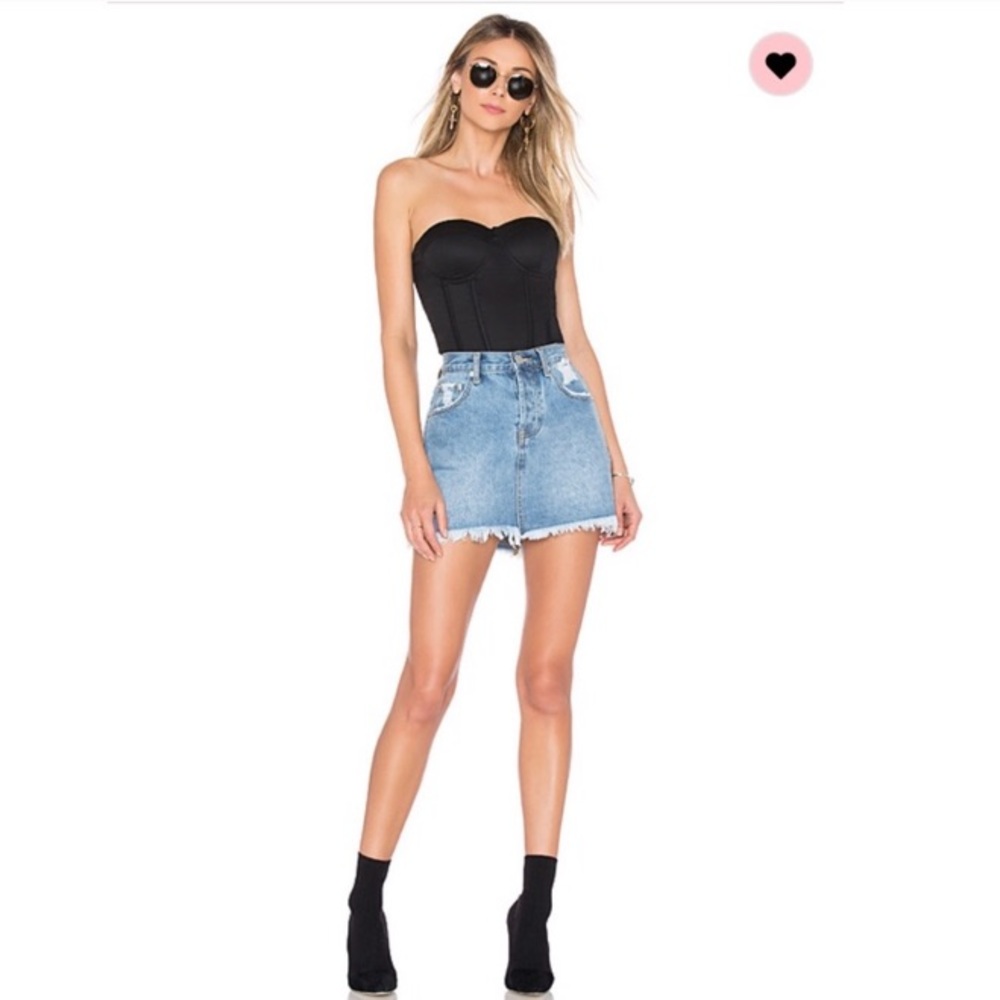Superdown Tara denim mini - Picture 2 of 2